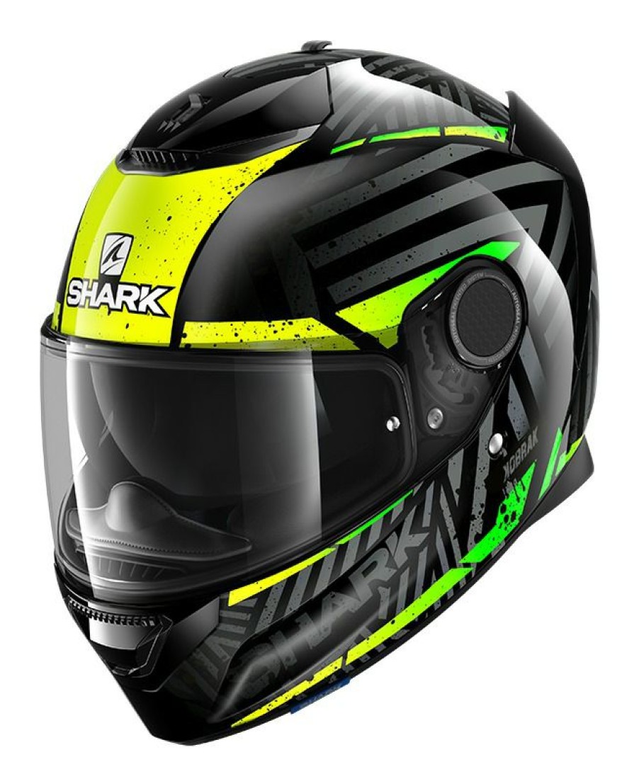 Full Face * | Shark Helmets Shark Spartan 1.2 Kobrak Helmet (Sm) Black/Hi-Viz Yellow