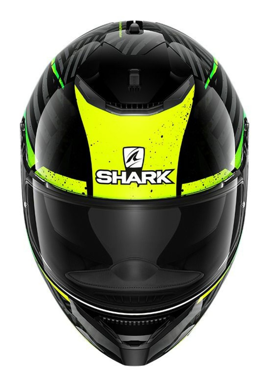 Full Face * | Shark Helmets Shark Spartan 1.2 Kobrak Helmet (Sm) Black/Hi-Viz Yellow