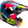 Dirt * | Arai Helmets Arai Vx Pro 4 Block Helmet Blue/Pink/Hi-Viz Yellow