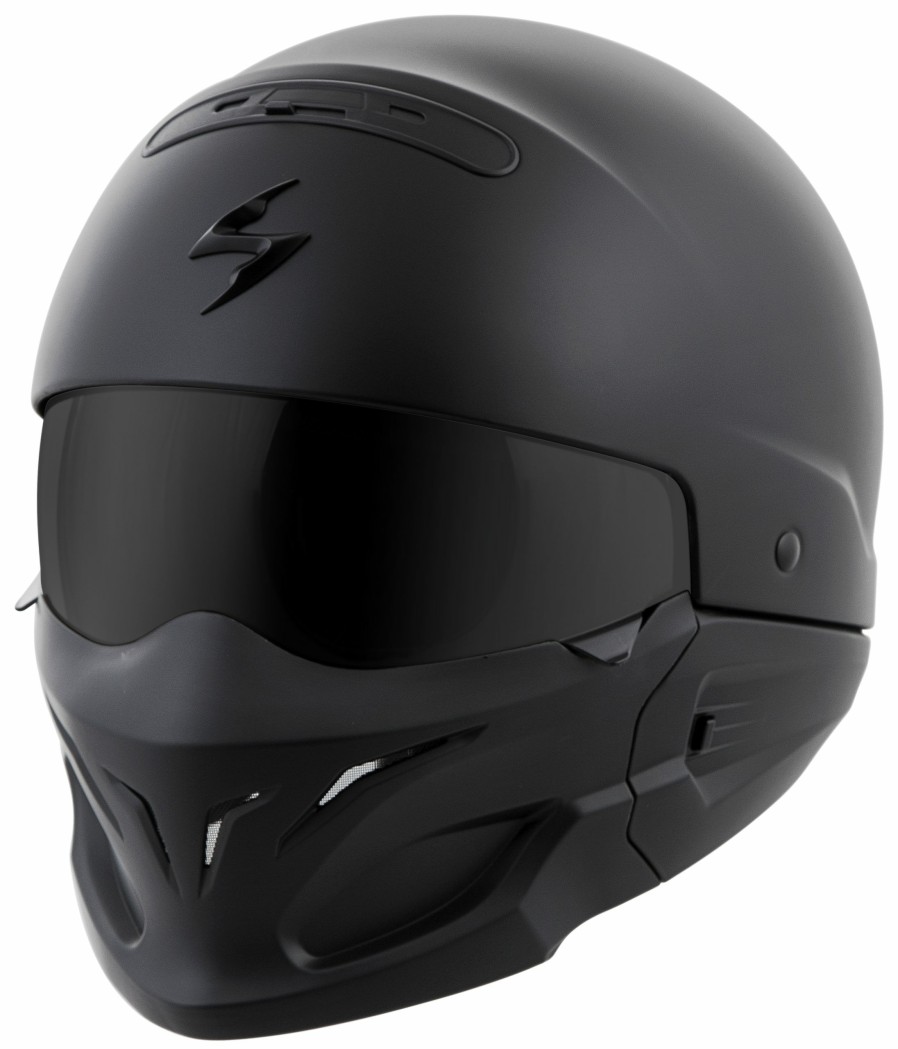 Open Face & 3/4 * | Scorpion Exo Covert Helmet Matte Black