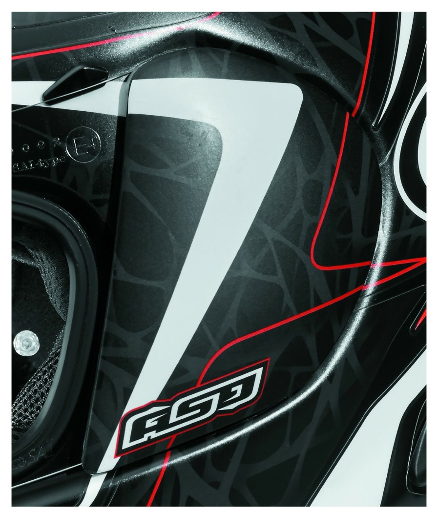 Helmet Accessories * | Arai Helmets Arai Quantum-X Sting Vas-V Side Pods Red Frost