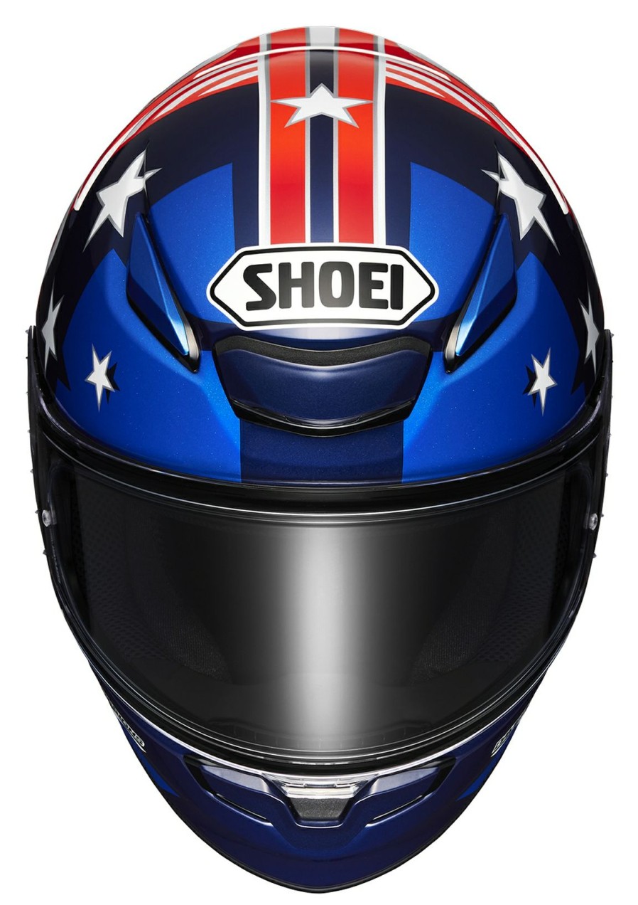 Full Face * | Shoei Helmets Shoei Rf-1400 Marquez American Spirit Helmet Red/White/Blue