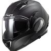 Modular * | Ls2 Helmets Ls2 Valiant Ii Blackout Helmet Matte Black