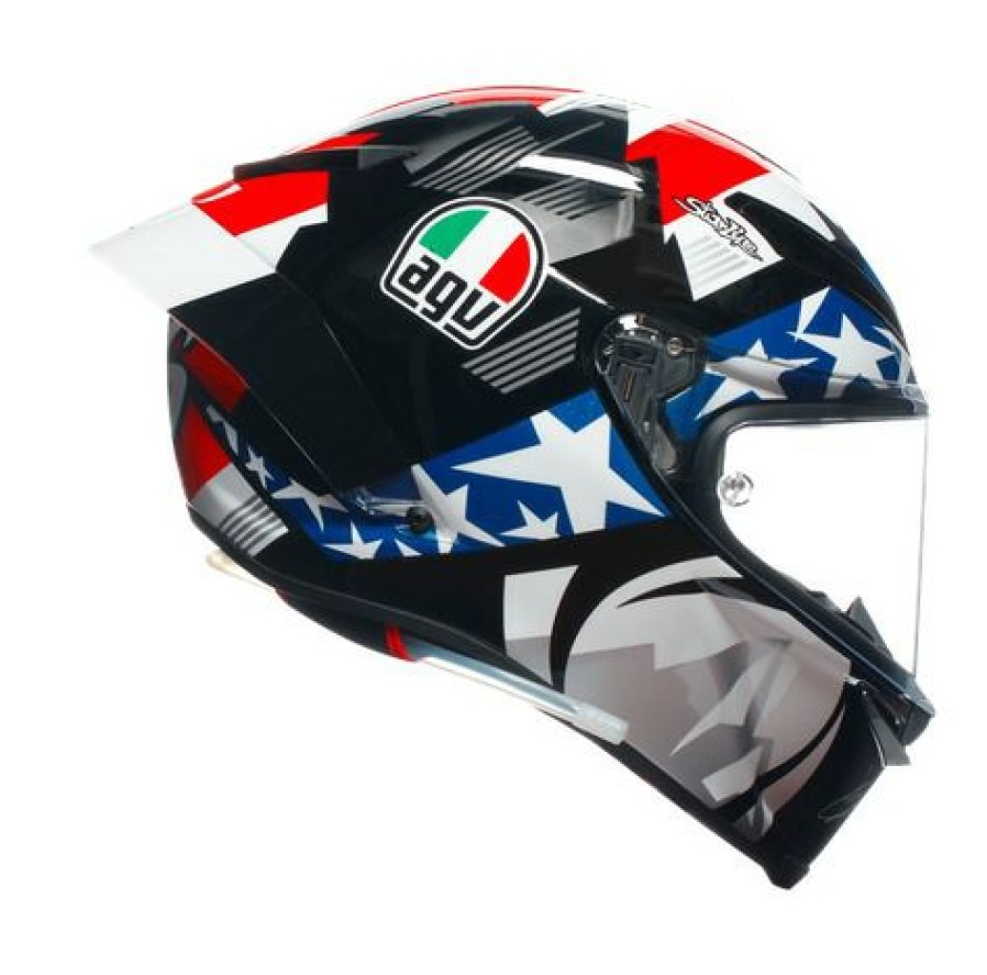 Full Face * | Agv Helmets Agv Pista Gp Rr Mir Americas 2021 Helmet White/Blue