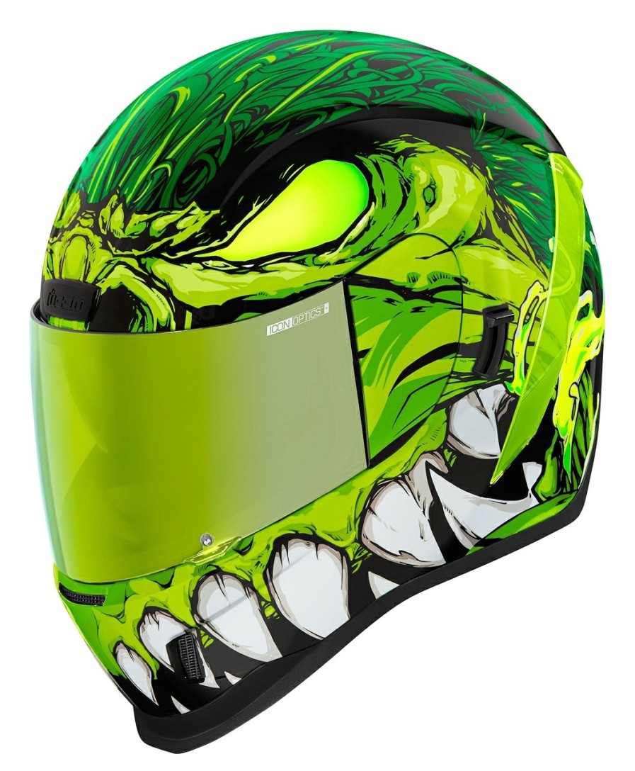 Full Face * | Icon Airform Manik'R Helmet / Md [Open Box] Green/White