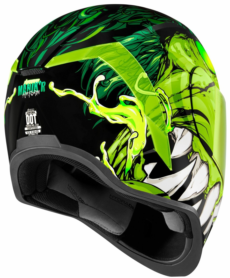 Full Face * | Icon Airform Manik'R Helmet / Md [Open Box] Green/White