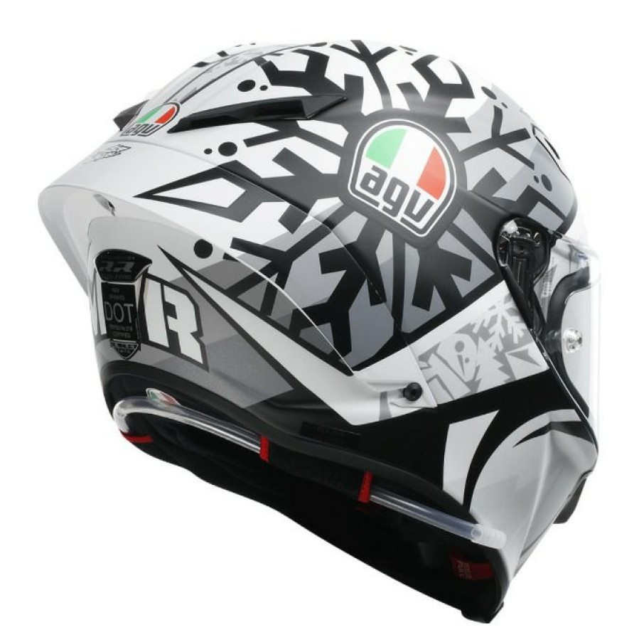 Full Face * | Agv Helmets Agv Pista Gp Rr Mir Winter Test 2021 Helmet White/Black/Grey