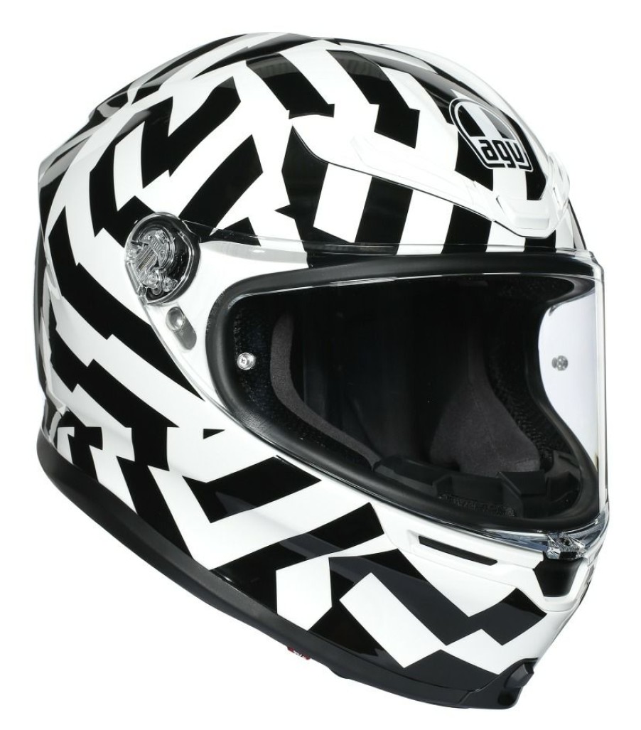 Full Face * | Agv Helmets Agv K6 Secret Helmet Black/White