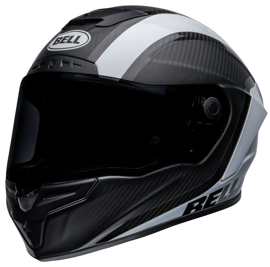 Full Face * | Bell Helmets Bell Race Star Flex Dlx Tantrum Helmet Matte Black/Gloss Black/White