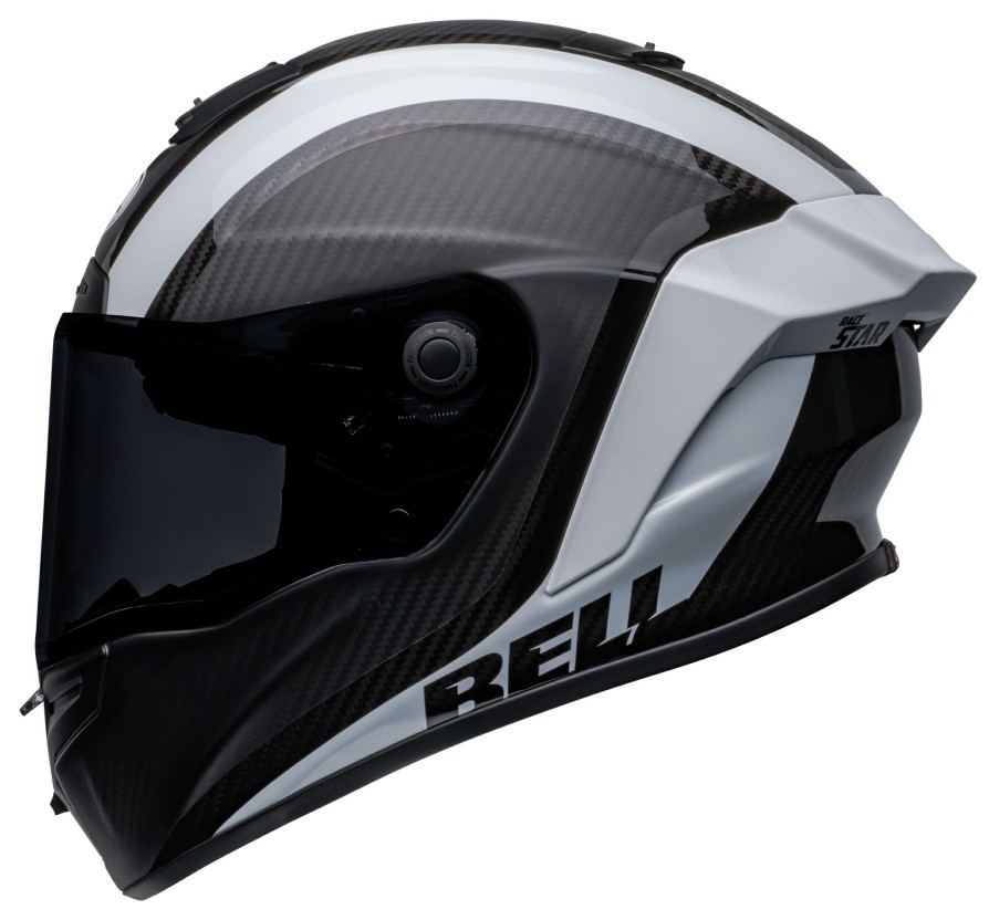 Full Face * | Bell Helmets Bell Race Star Flex Dlx Tantrum Helmet Matte Black/Gloss Black/White