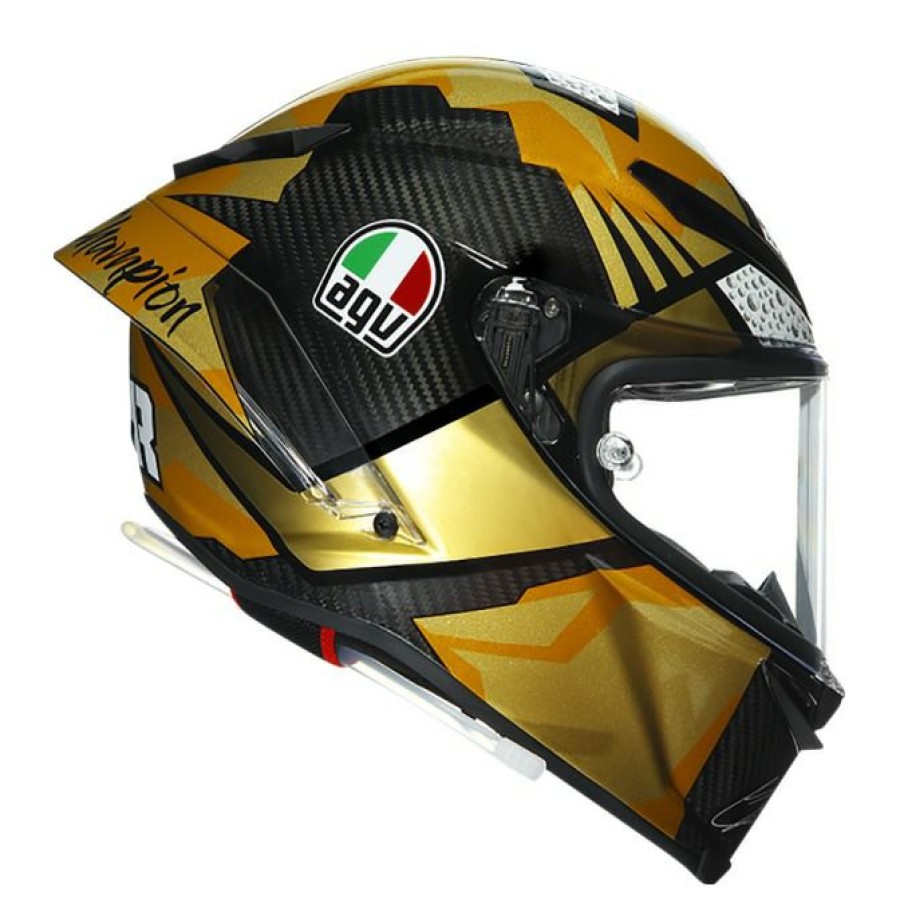 Full Face * | Agv Helmets Agv Pista Gp Rr Mir Champion 2020 Helmet Gold/Black/White