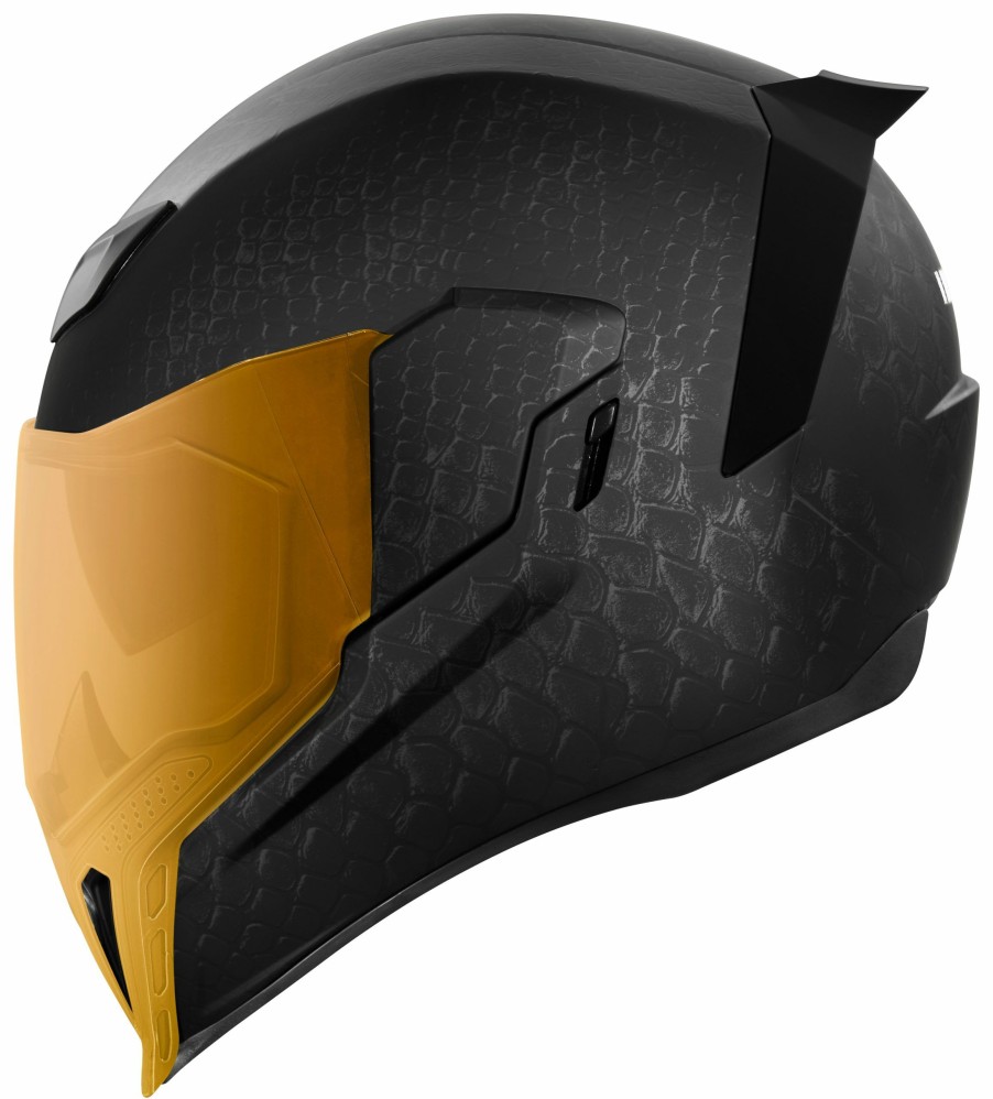 Full Face * | Icon Airflite Nocturnal Helmet Black