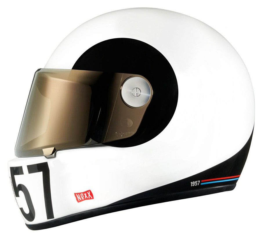 Full Face * | Nexx Helmets Nexx Xg100 Racer Sputnik Helmet White/Black