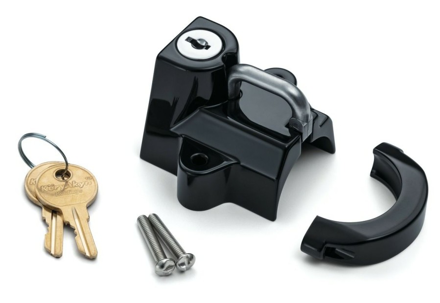 Helmet Accessories * | Kuryakyn Universal Helmet Lock Gloss Black