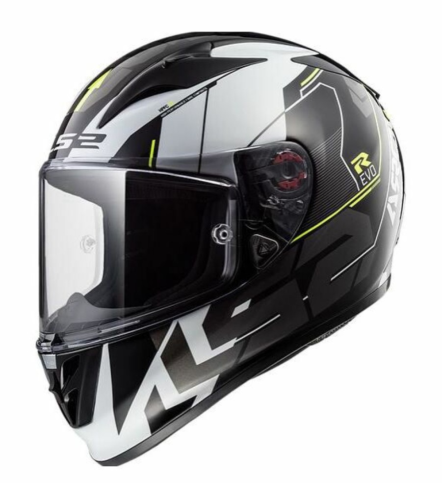 Full Face * | Ls2 Helmets Ls2 Arrow Evo Techno Helmet Black/Hi-Viz