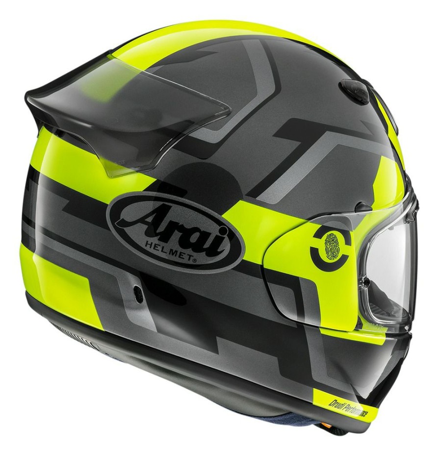 Full Face * | Arai Helmets Arai Contour-X Face Helmet Black/Grey/Fluo Yellow