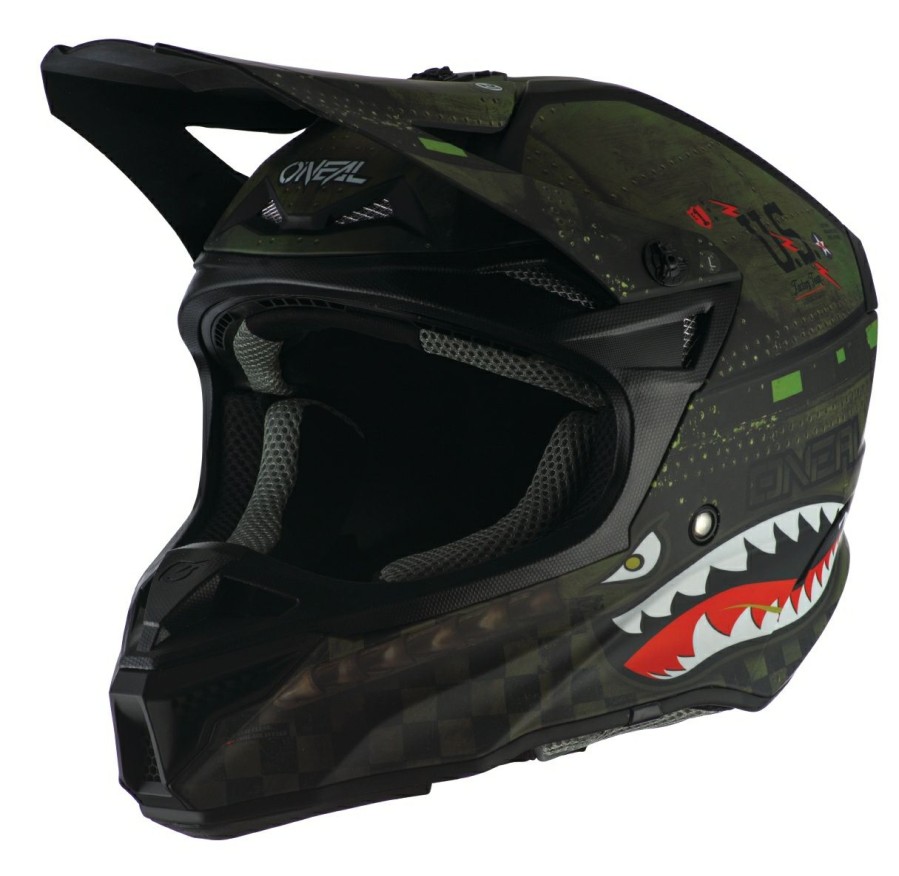 Dirt * | O'Neal 5 Series Warhawk Helmet / Lg [Open Box] Black/Green