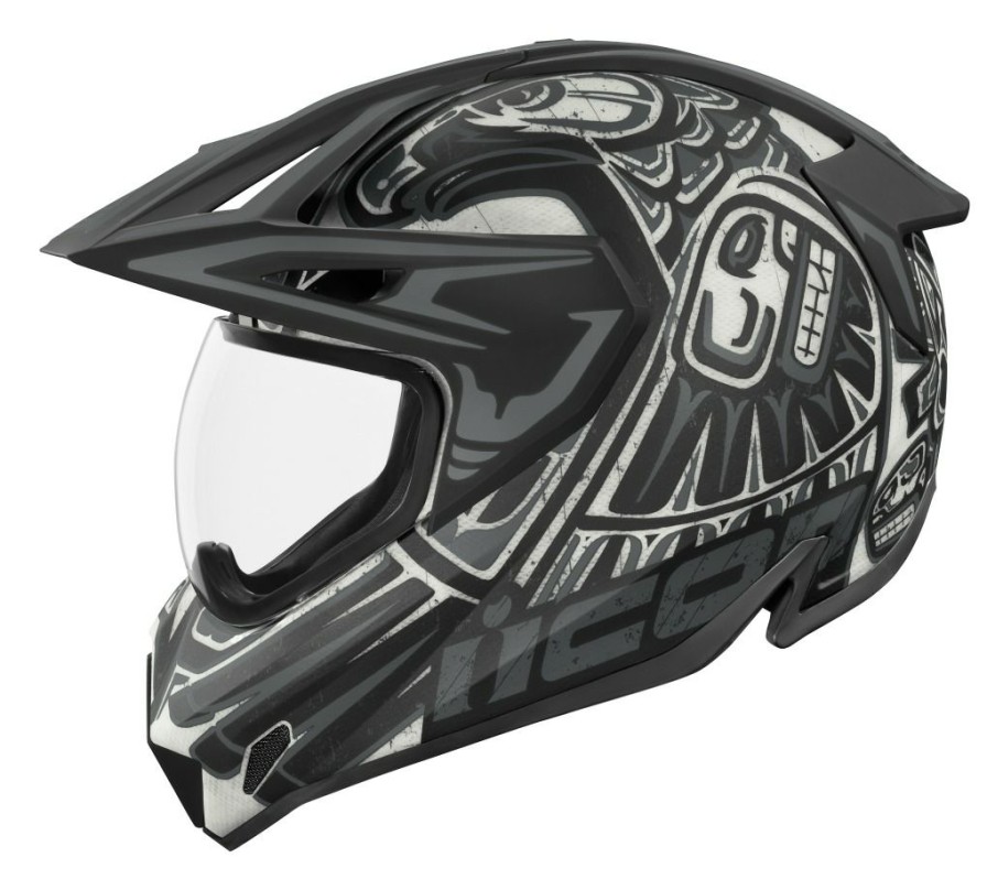 Full Face * | Icon Variant Pro Totem Helmet Black/Grey