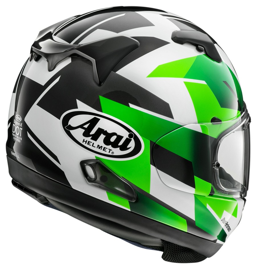 Full Face * | Arai Helmets Arai Signet-X Italian Flag Helmet Black/Red/Green