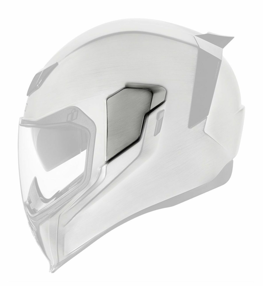 Helmet Accessories * | Icon Airflite Quick Side Plates Silver