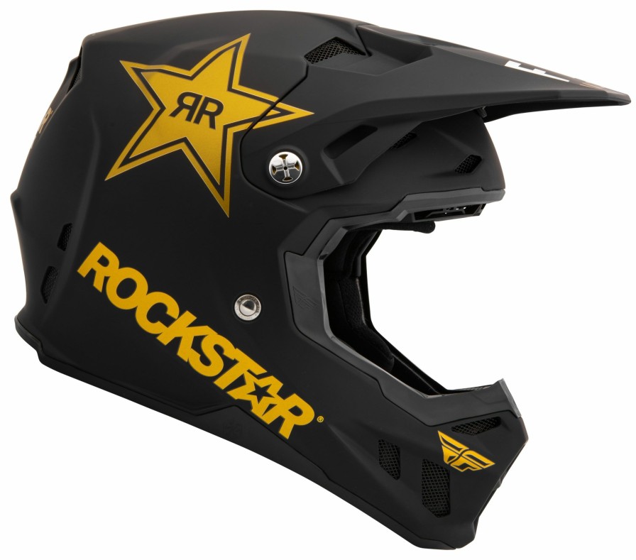 Dirt * | Fly Racing Dirt Fly Racing Formula Cc Rockstar Helmet Matte Black/Gold