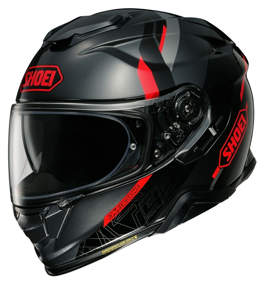 Full Face * | Shoei Helmets Shoei Gt-Air Ii Mm93 Road Helmet Black/Red/Silver