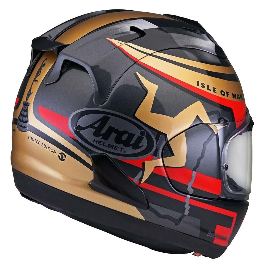 Full Face * | Arai Helmets Arai Corsair X Iom 2020 Black/Gold/Red