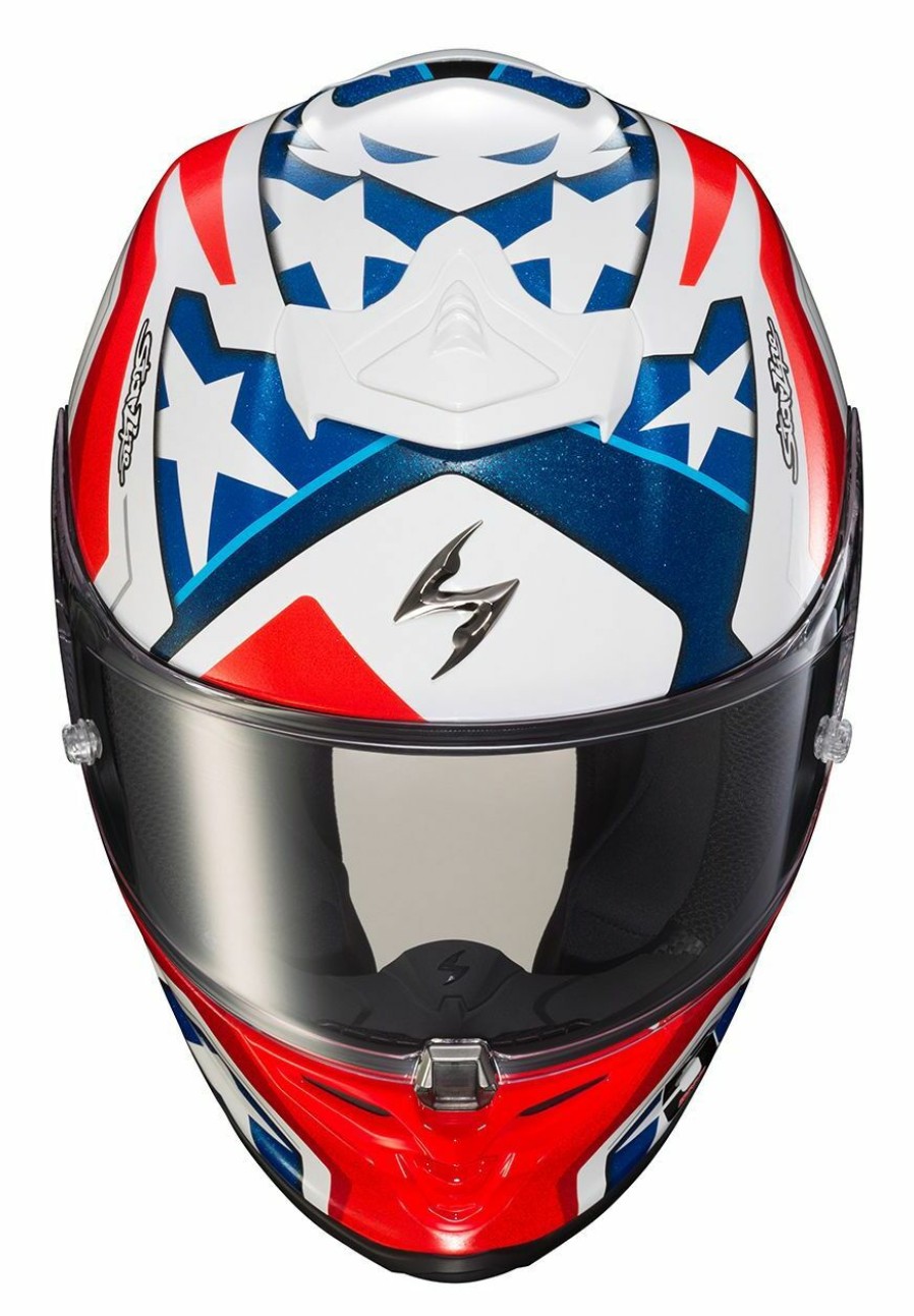 Full Face * | Scorpion Exo-R1 Air Bautista Laguna Seca Helmet Red/White/Blue