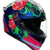 Full Face * | Agv Helmets Agv K1 Salom Helmet Blue/Pink/Green