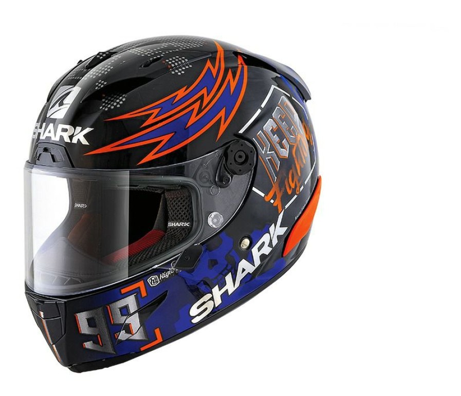 Full Face * | Shark Helmets Shark Race-R Pro Lorenzo Catalunya Helmet Black/Blue/Orange