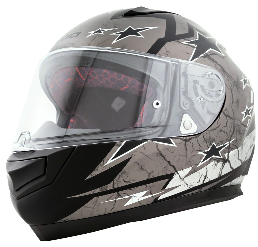 Full Face * | Sedici Strada Ii Primo Americana Helmet Black/Grey