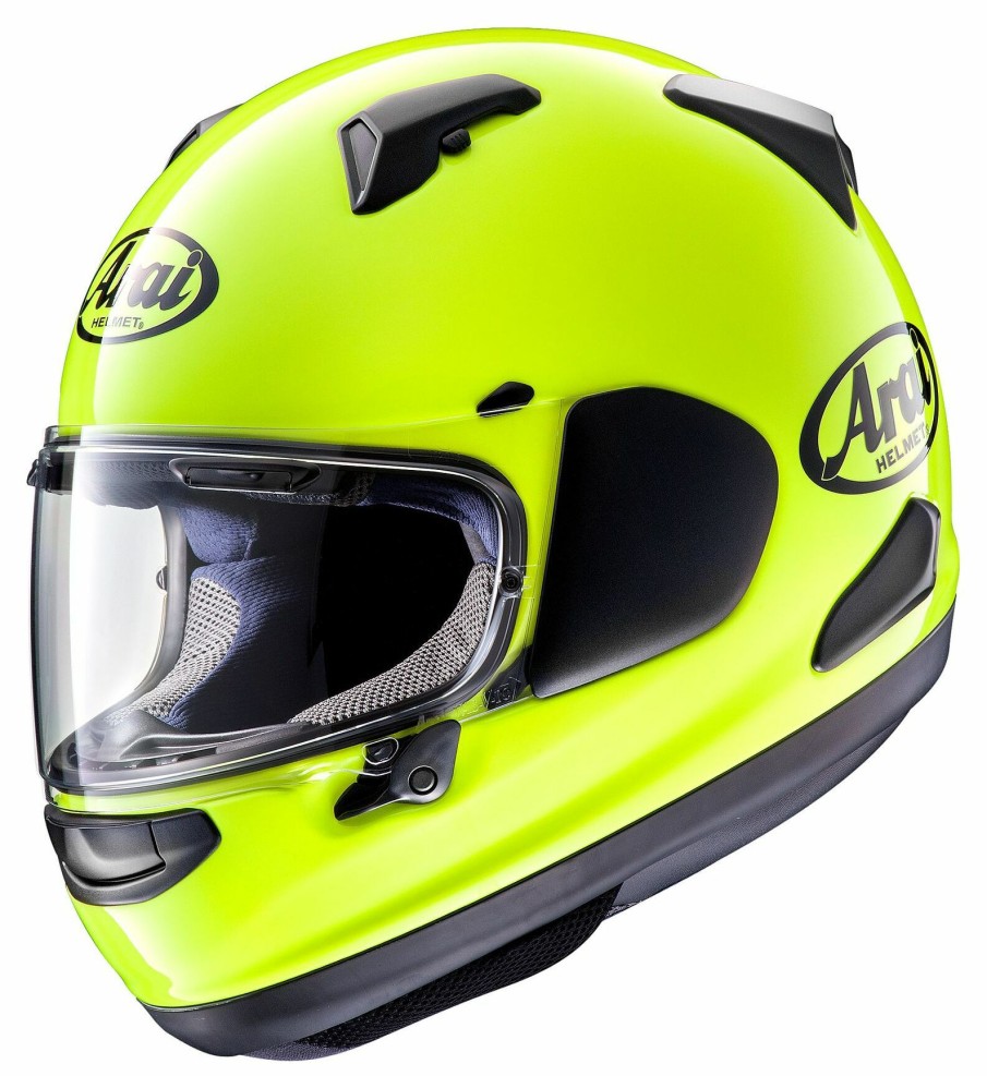 Full Face * | Arai Helmets Arai Quantum-X Hi-Viz Helmet Fluorescent Yellow