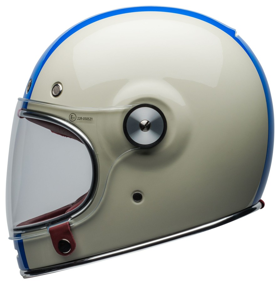 Full Face * | Bell Helmets Bell Bullitt Command Helmet Vintage White/Oxblood/Blue