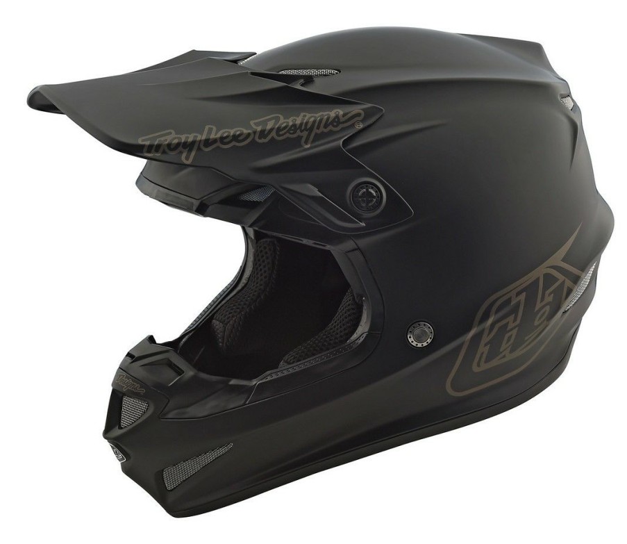 Dirt * | Troy Lee Designs Troy Lee Youth Se4 Polyacrylite Mono Helmet Midnight