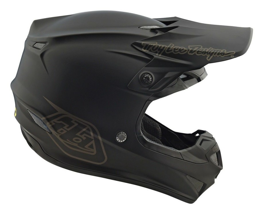 Dirt * | Troy Lee Designs Troy Lee Youth Se4 Polyacrylite Mono Helmet Midnight