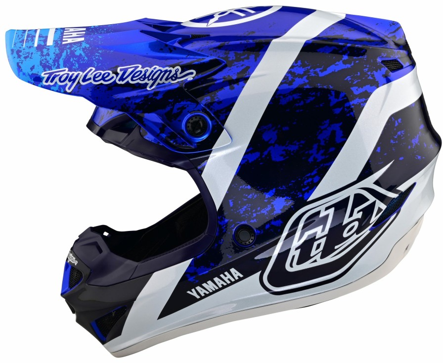 Dirt * | Troy Lee Designs Troy Lee Se4 Polyacrylite Yamaha Helmet Navy