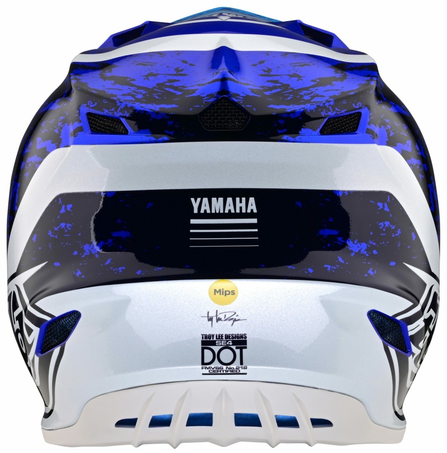 Dirt * | Troy Lee Designs Troy Lee Se4 Polyacrylite Yamaha Helmet Navy