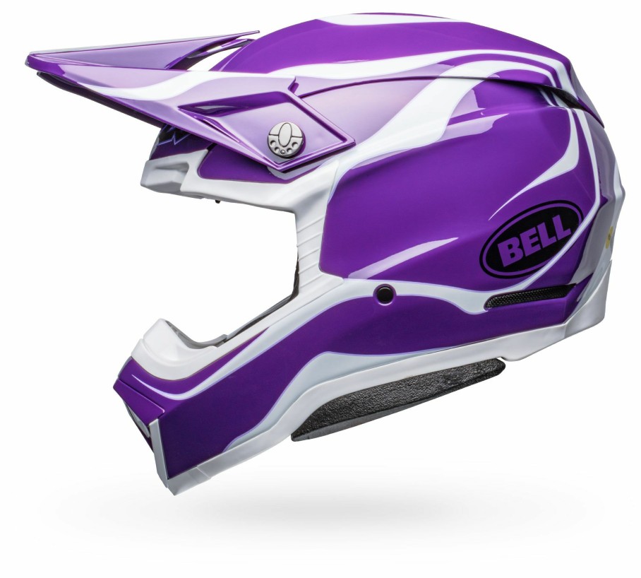 Dirt * | Bell Helmets Bell Moto-10 Spherical Slayco Helmet Purple/White