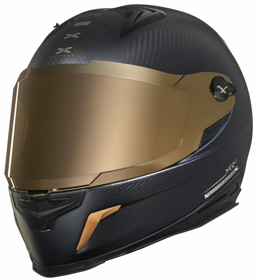 Full Face * | Nexx Helmets Nexx Xr2 Carbon Golden Edition Helmet Matte Black