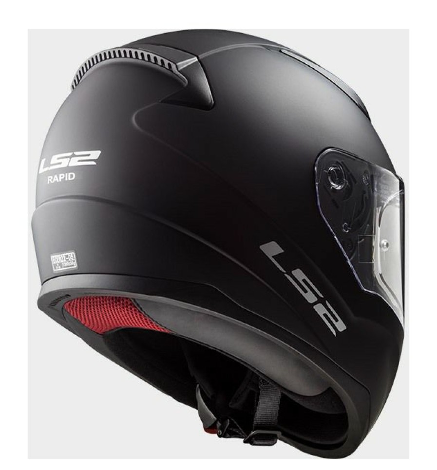 Full Face * | Ls2 Helmets Ls2 Rapid Youth Helmet Matte Black