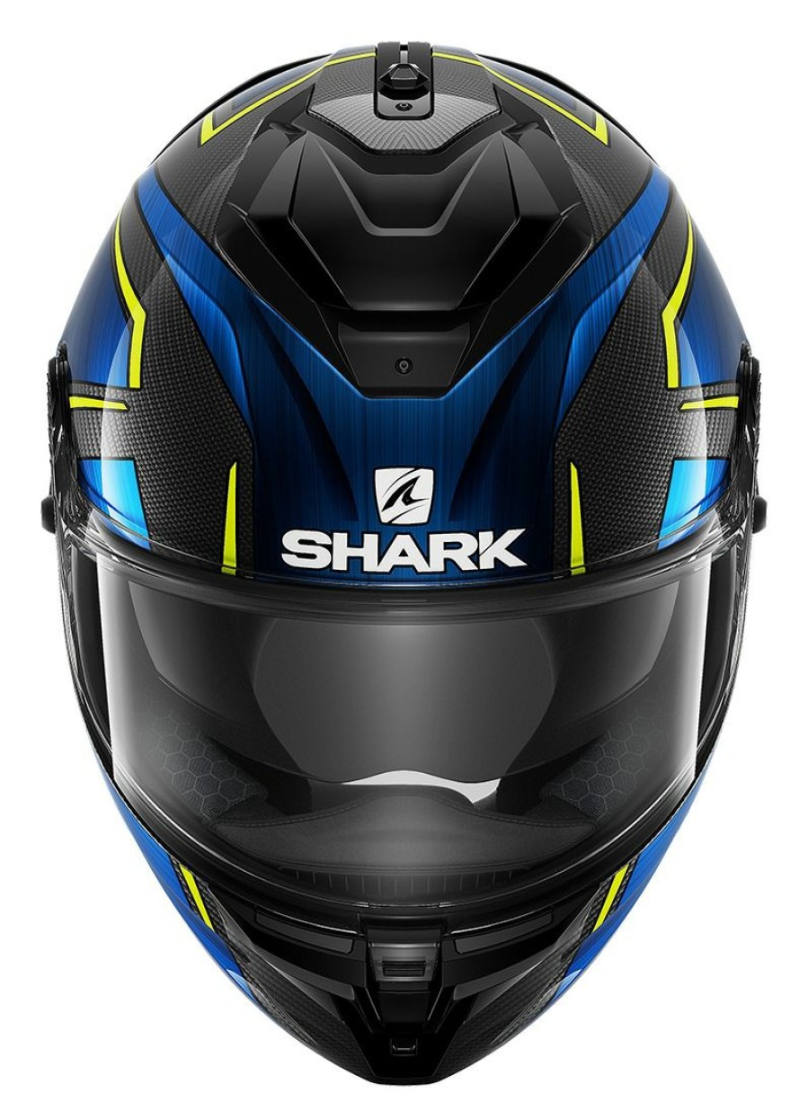 Full Face * | Shark Helmets Shark Spartan Gt Carbon Kromium Helmet Carbon/Blue