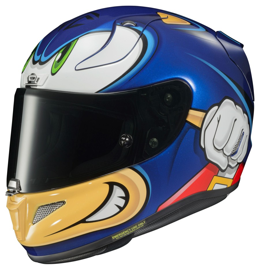 Full Face * | Hjc Helmets Hjc Rpha 11 Pro Sonic Sega Helmet Blue/White