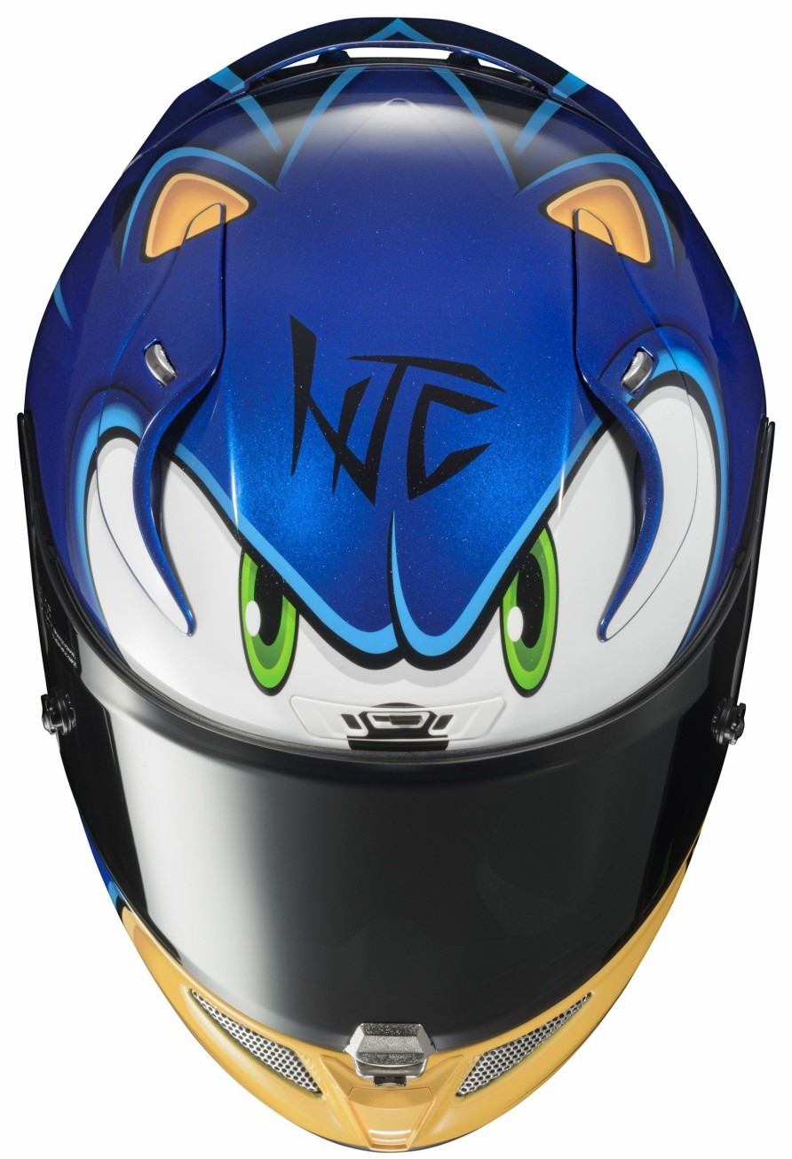 Full Face * | Hjc Helmets Hjc Rpha 11 Pro Sonic Sega Helmet Blue/White