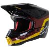 Dirt * | Alpinestars Supertech M5 Venture Helmet Black/Red/Yellow