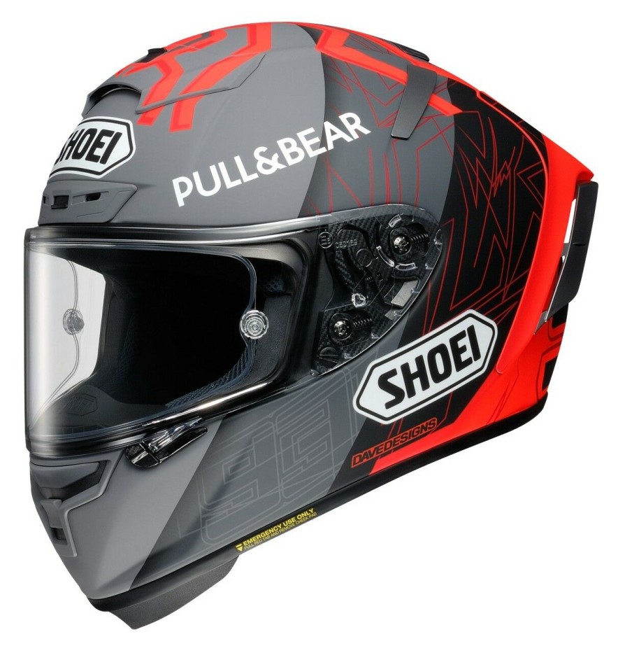 Full Face * | Shoei Helmets Shoei X-14 Marquez Black Concept 2 Helmet Grey/Black/Red