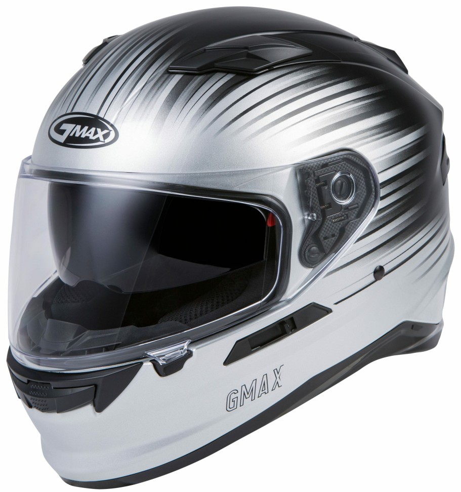 Full Face * | Gmax Helmets Gmax Ff98 Reliance Helmet (3Xl) Silver/Black