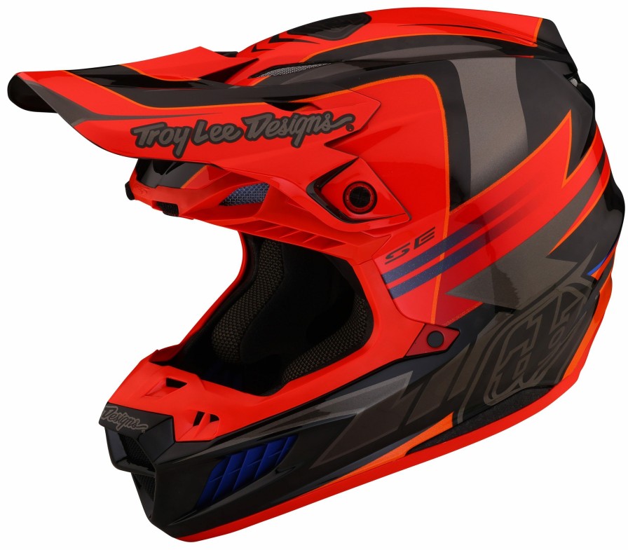 Dirt * | Troy Lee Designs Troy Lee Se5 Carbon Saber Helmet Rocket Red