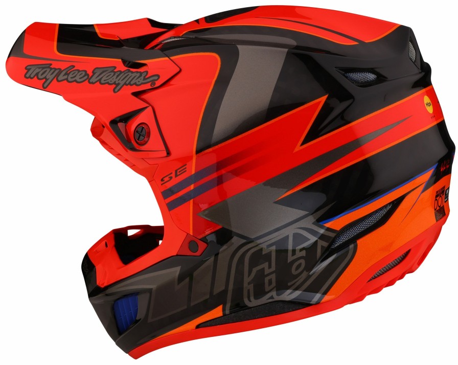 Dirt * | Troy Lee Designs Troy Lee Se5 Carbon Saber Helmet Rocket Red