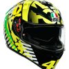 Full Face * | Agv Helmets Agv K3 Sv Tribe 46 Helmet Black/Yellow/White