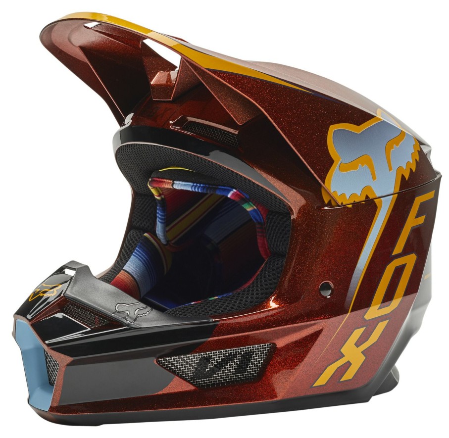 Dirt * | Fox Racing Youth V1 Cntro Se Helmet Flo Orange